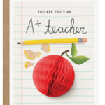 Inklings Paperie Pop-up A+ - Teacher Card