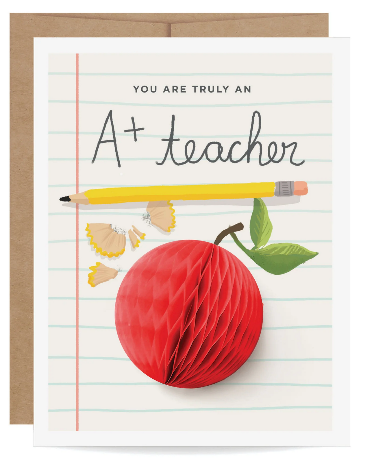 Inklings Paperie Pop-up A+ - Teacher Card