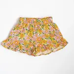 Ida Red Summer Daisies Girls Double Gauze Ruffle Shorts