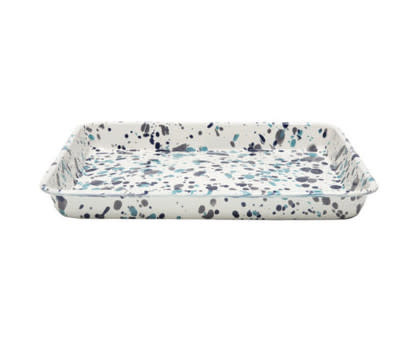 Crow Canyon Home Blue Tides Catalina Small Rectangle Tray