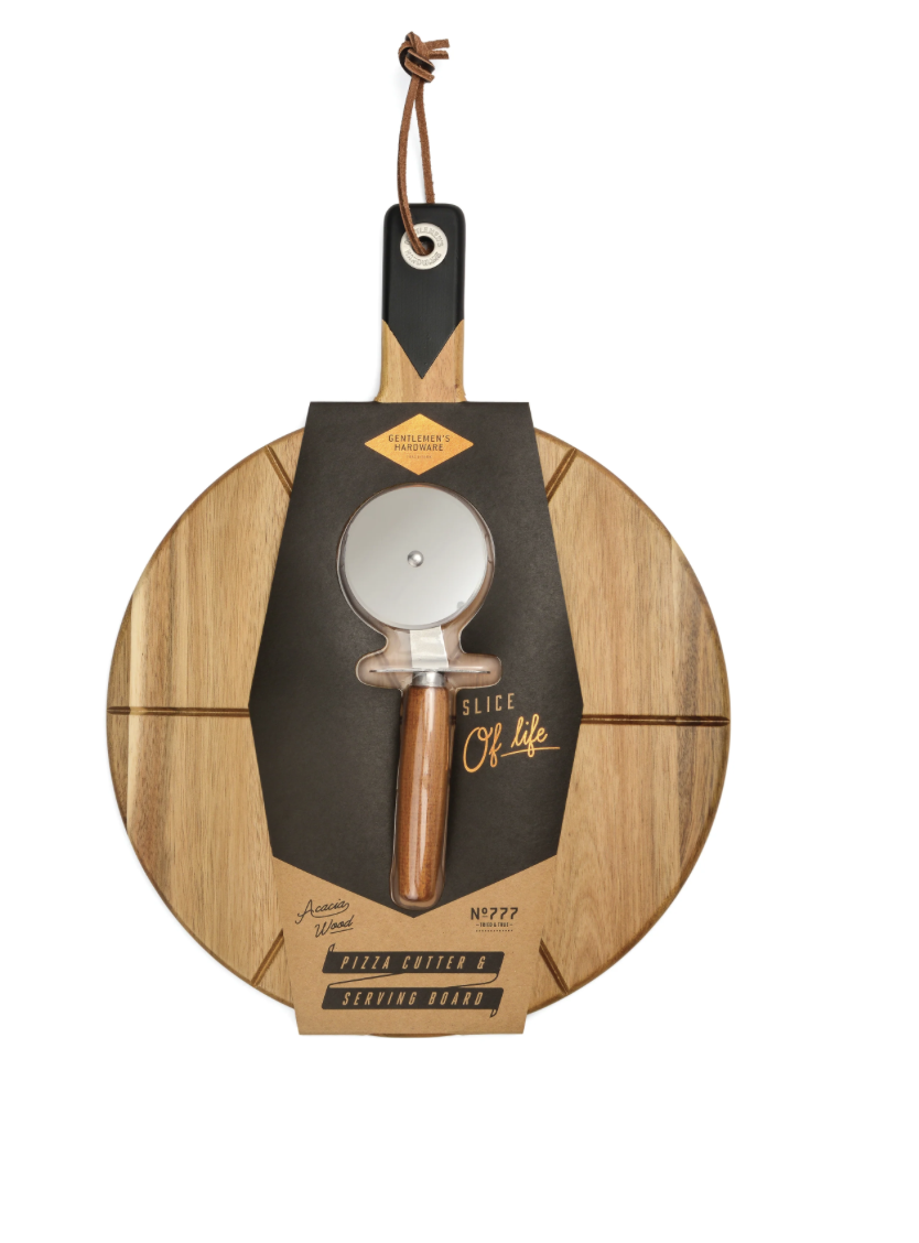 Gentlemen's Hardware Pizza Cutter & Serving Board Ida Red General Store