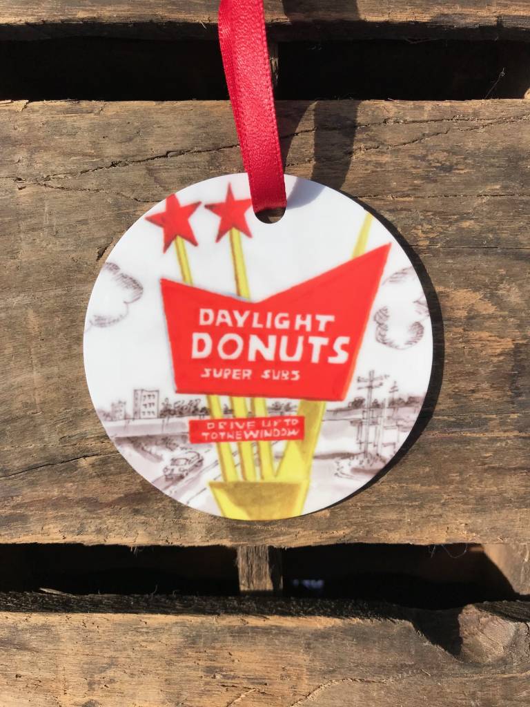 Tulsa In Ink Daylight Donuts Ornament