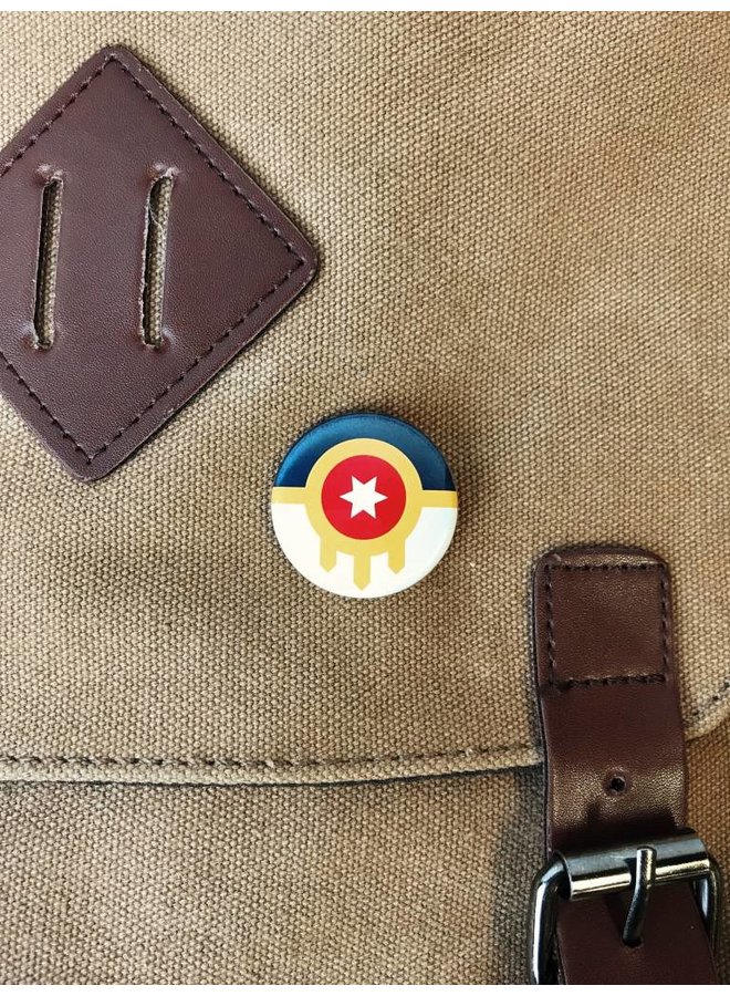 Tulsa Flag 1.25" Button