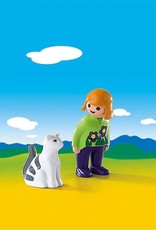 Playmobil 123 - Woman with Cat
