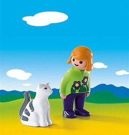 Playmobil 123 - Woman with Cat