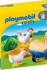Playmobil 123 - Girl with Hens