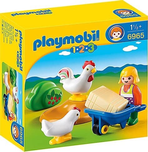 Playmobil 123 - Girl with Hens