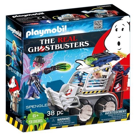 Playmobil Ghostbusters - Spengler with Cage Car