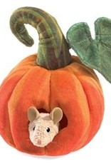 Mouse in Pumpkin Puppet