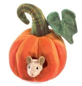 Mouse in Pumpkin Puppet