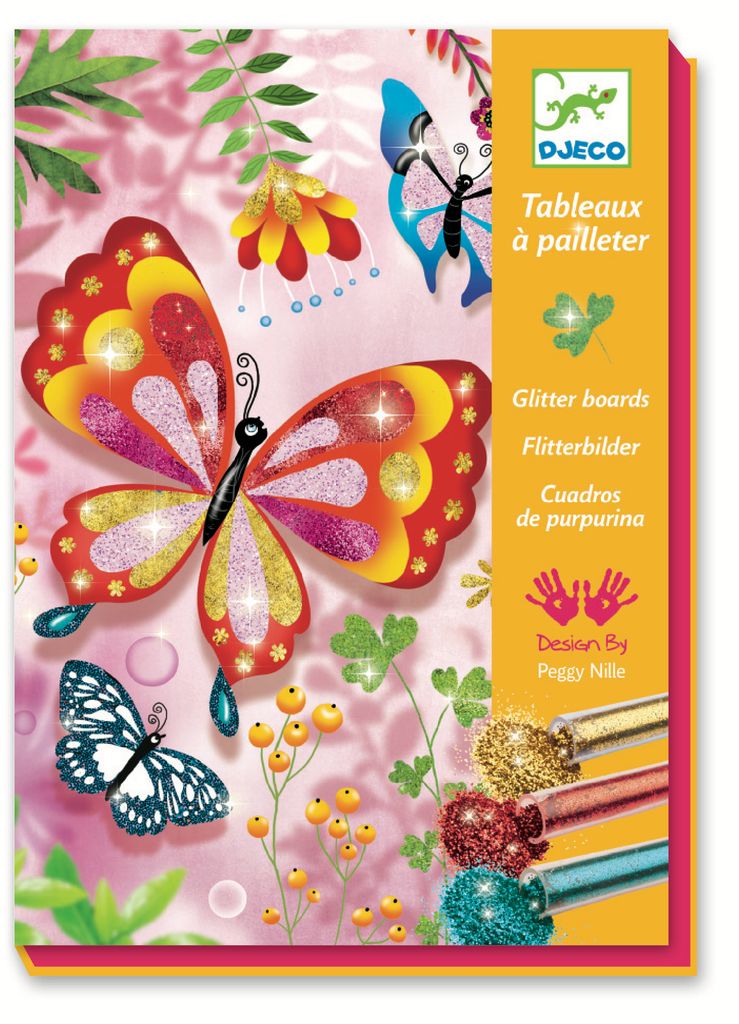 Djeco - Glitter Boards: Glittery Creatures