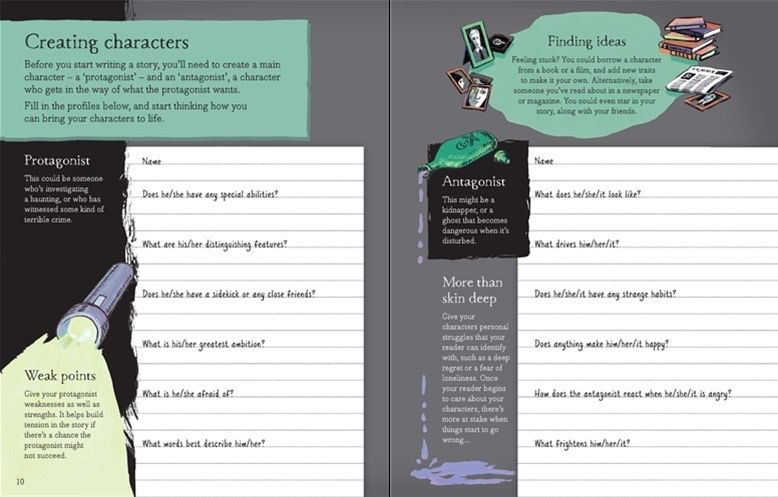 Write your own mystery and ghost stories