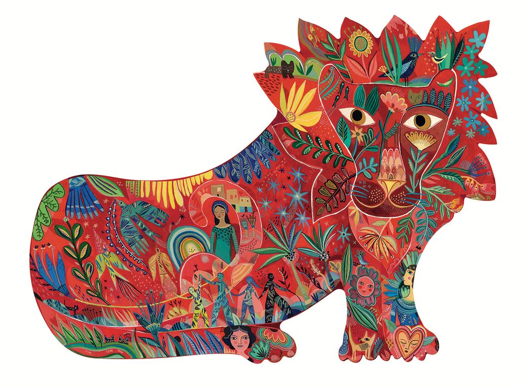 Lion 150pc Shaped Puzzle by Djeco