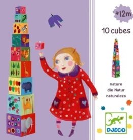 Nature & Animals Stacking Cubes by Djeco