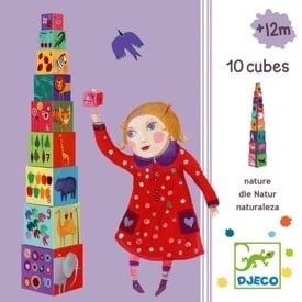Nature & Animals Stacking Cubes by Djeco