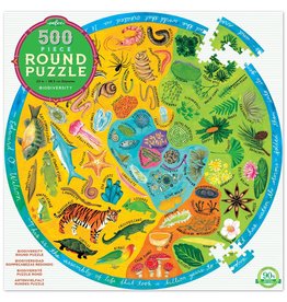 Biodiversity 500pc Round Puzzle by eeBoo