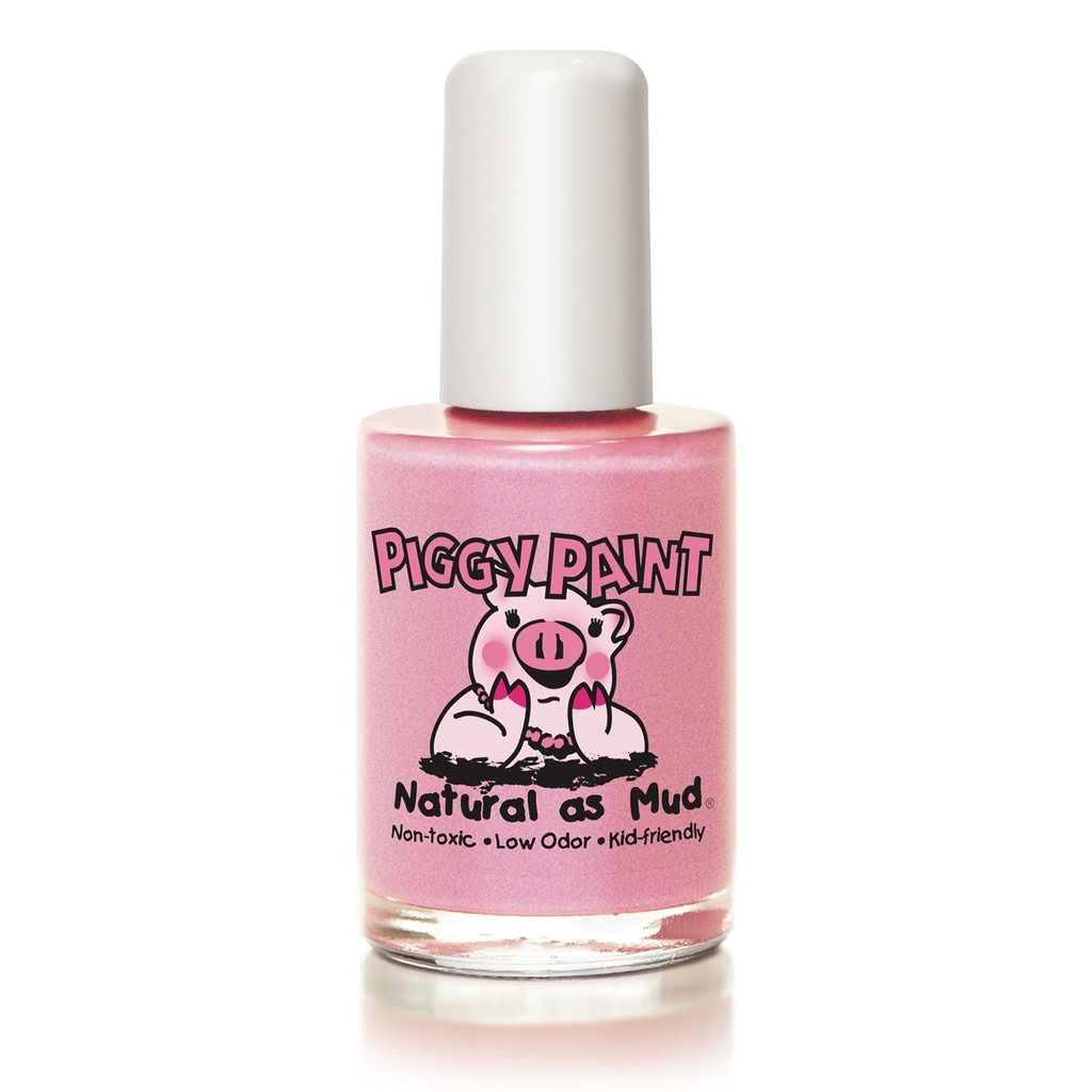 Sheer Sparkly Pink Nail Polish