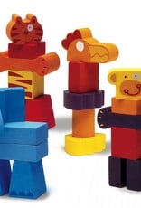 Creanimaux Wooden Animal Stacking Blocks by Djeco