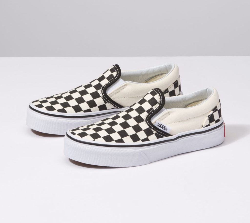 vans checkerboard slip on