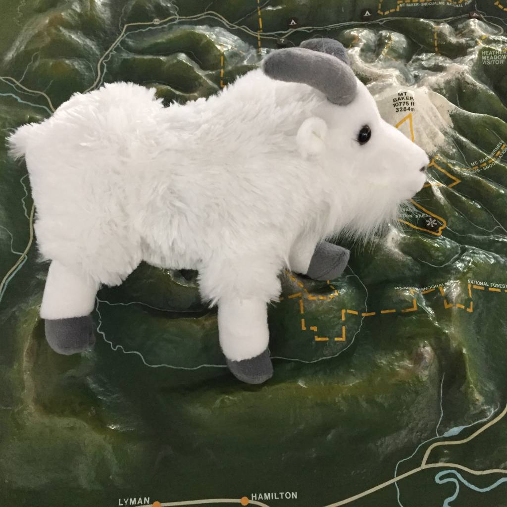 Stuffed animal mountain goat