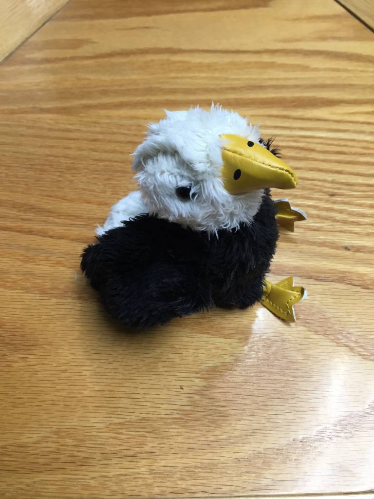 Finger puppet eagle