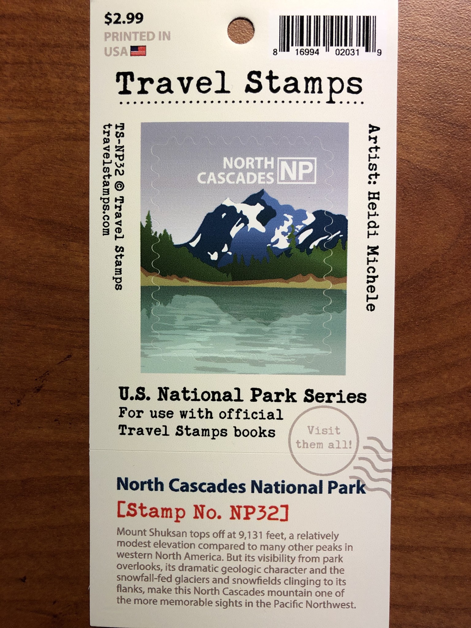 Sticker North Cascades National Park Stamp