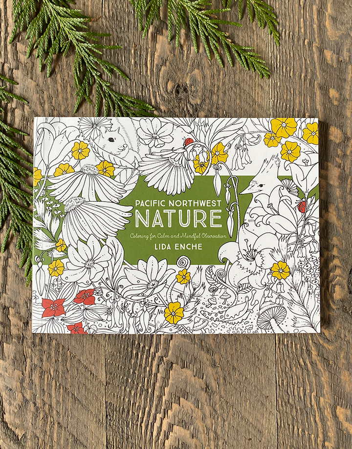  Pacific Northwest Nature: Coloring for Calm and Mindful  Purposes: 9781680510928: Lida Enche: Books