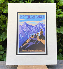 Poster NCNP Hikers Matted 8 x 10