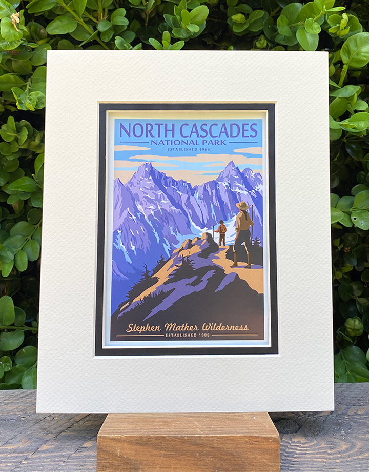 Poster NCNP Hikers Matted 8 x 10