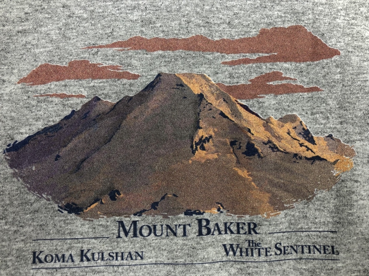 T Shirt Mt Baker White Sentinel