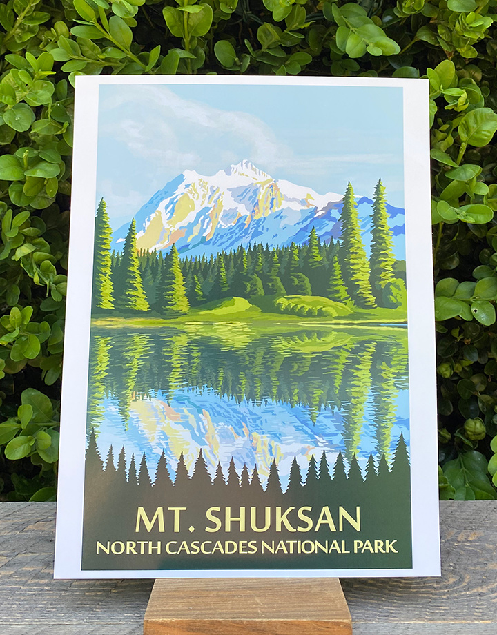 Poster Mt Shuksan 12 x 18