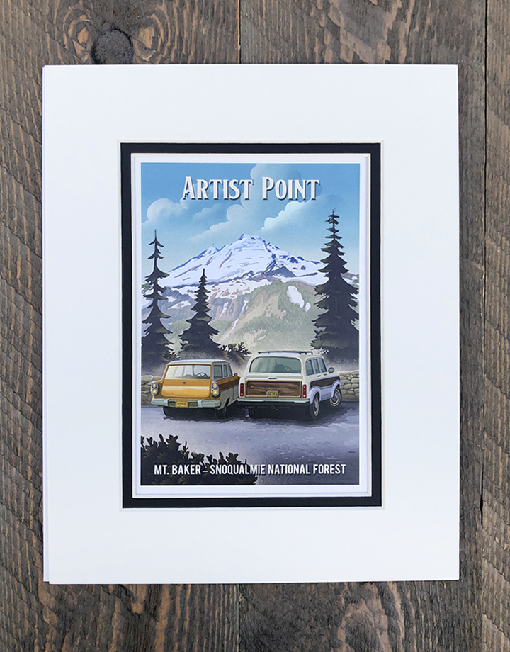 Poster Artist Point Matted 8 x 10