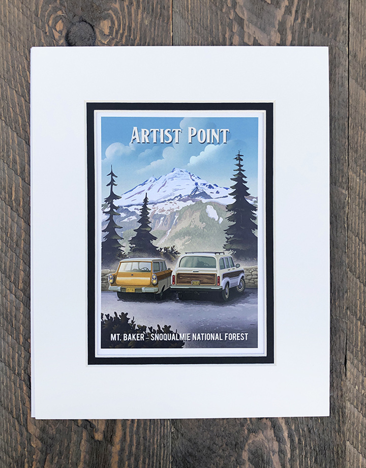 Poster Artist Point Matted 11 x 14