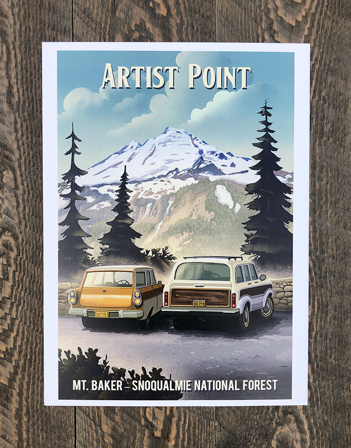 Poster Artist Point 9 x 12 Print