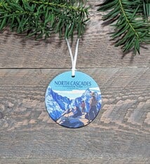 Ornament Ceramic Hikers