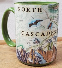 Mug hand drawn map