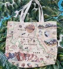 Tote bag Hand drawn Map