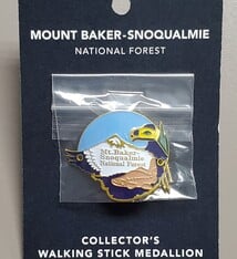 Mt Baker Snoqualmie Walking Stick Medallion