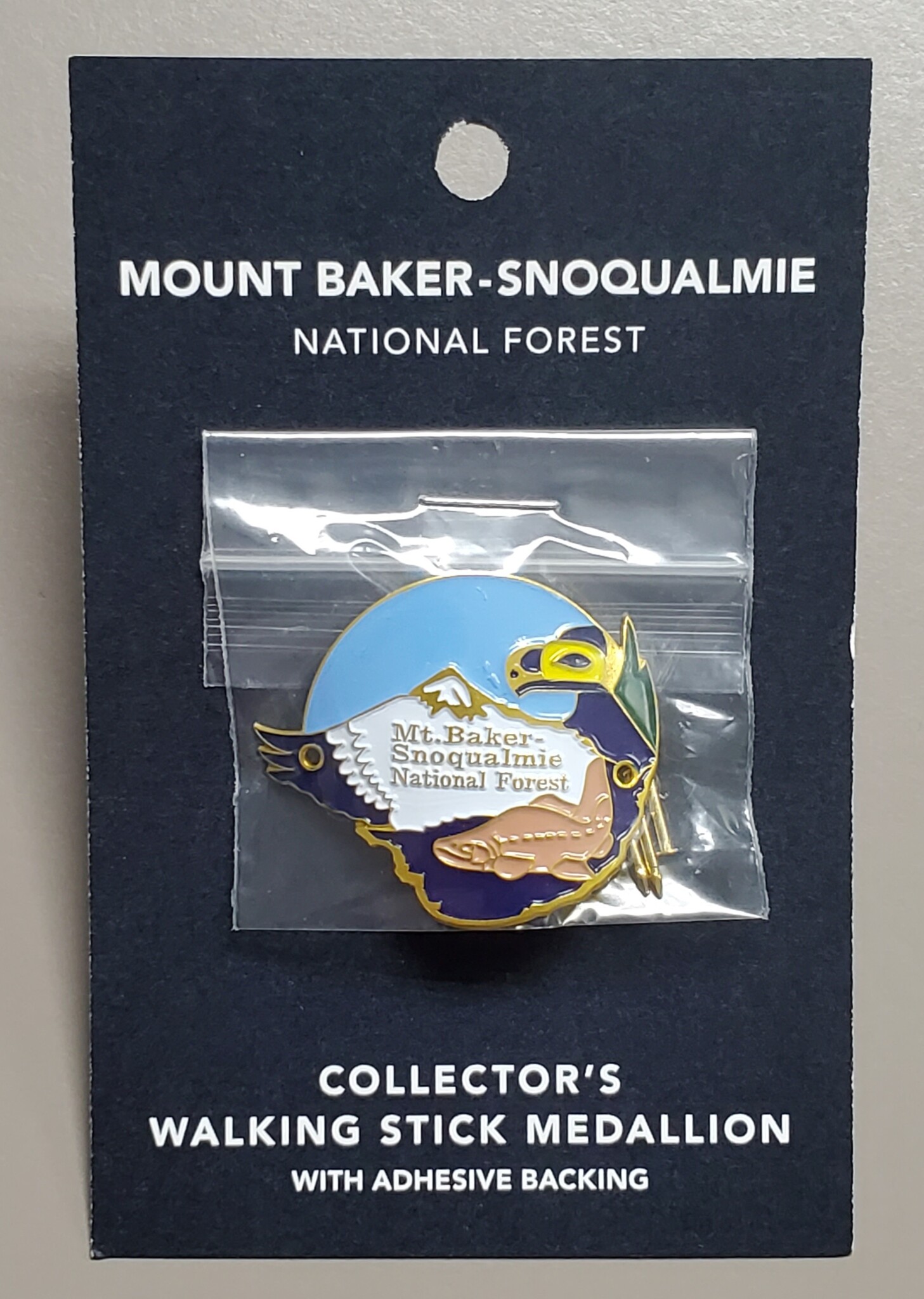 Mt Baker Snoqualmie Walking Stick Medallion
