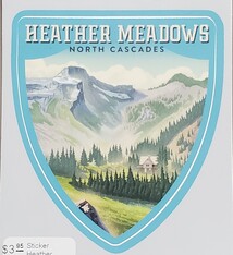 Sticker Heather Meadows Die Cut Large
