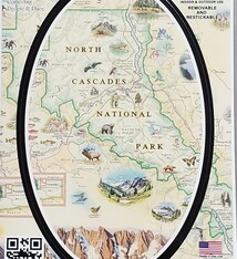 Sticker Oval Hand drawn map