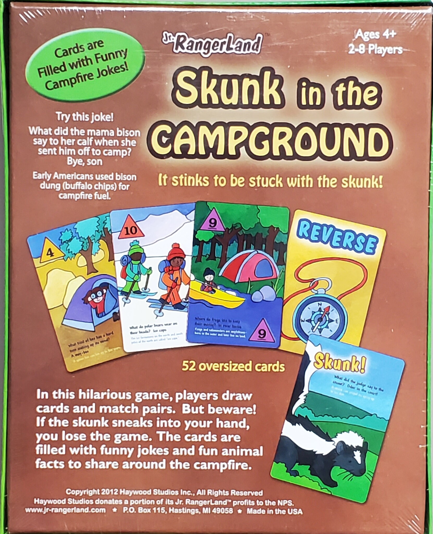 Card game Skunk Camprground Jr Rangerland