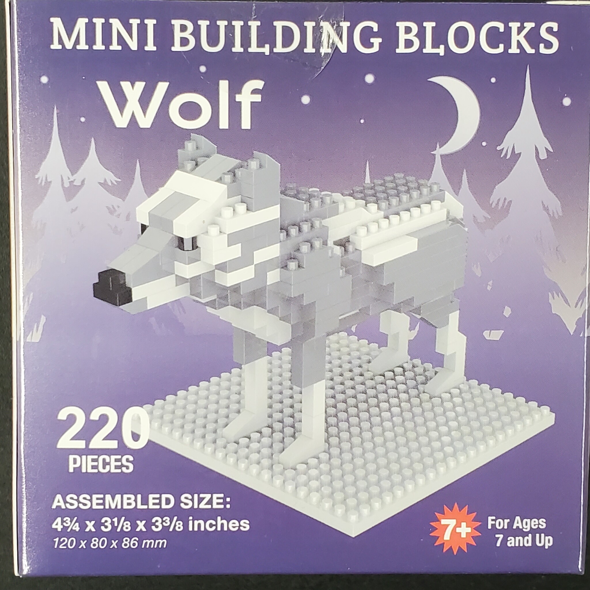 Mini Blocks Gray Wolf
