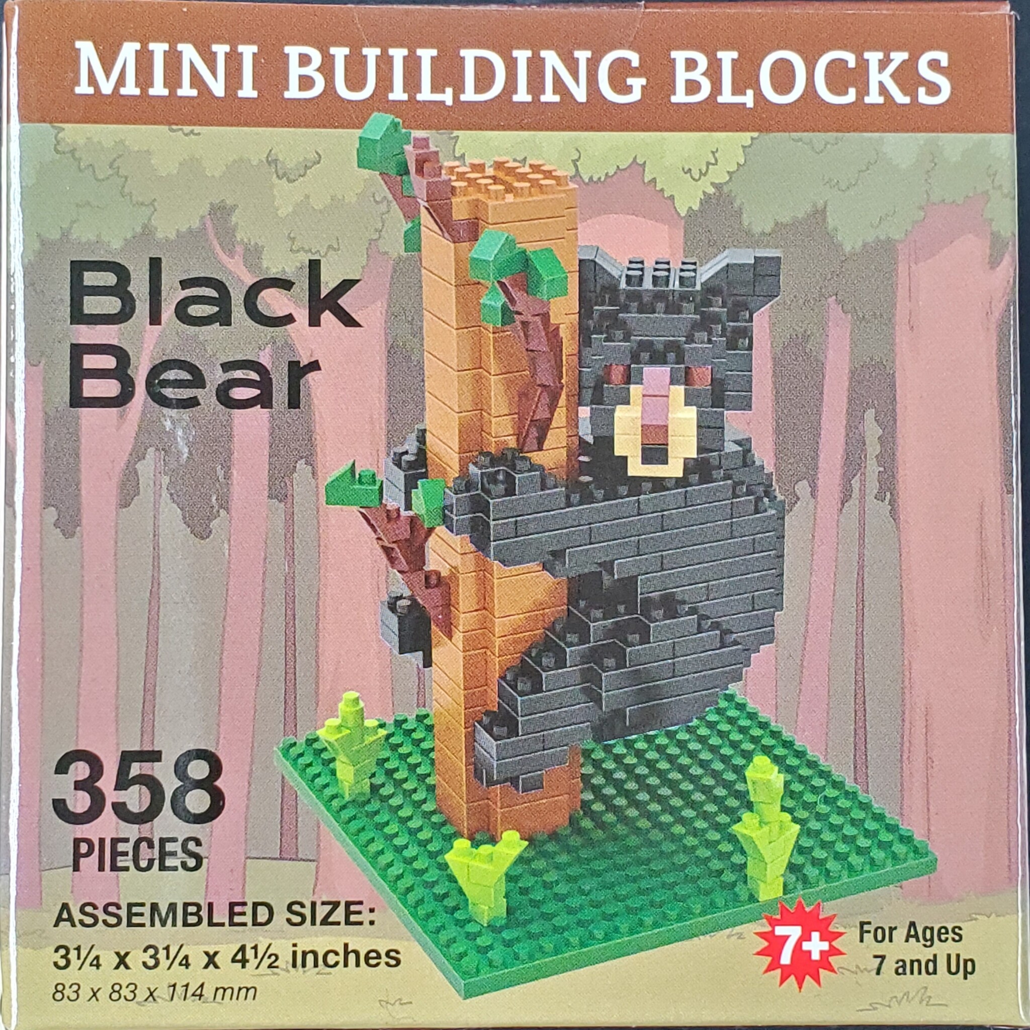 Mini Blocks Black Bear