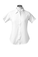 Girls Short Sleeve Tapered Oxford