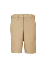 Boys Husky Plain Front Twill Shorts w/ Adjustable Waistband Short (7099H) Khaki