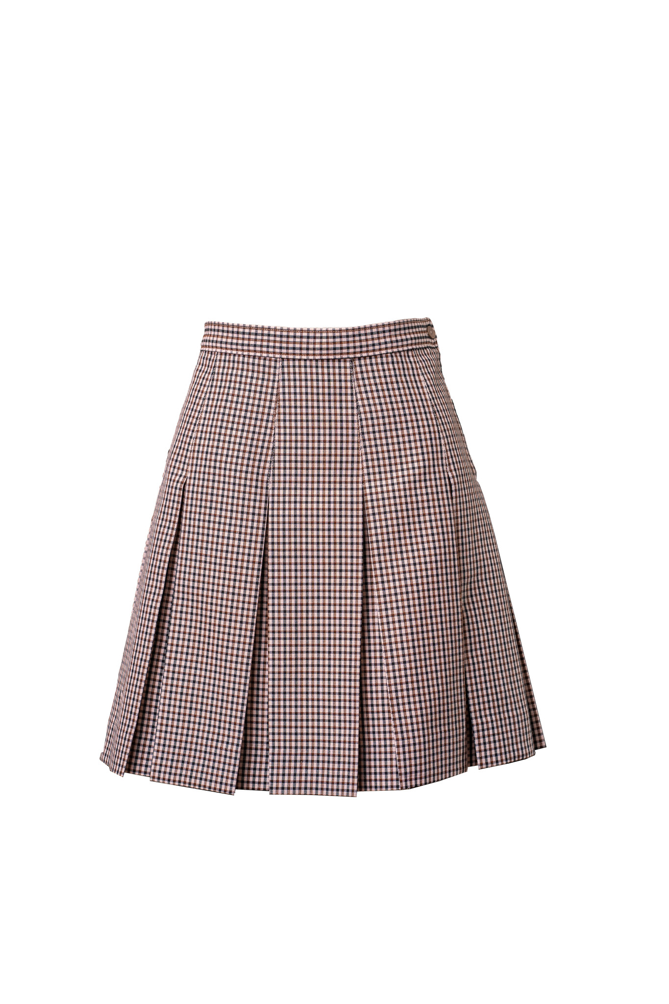 Mayfield Brown Plaid Skirt
