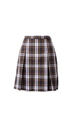 Brown Plaid Skirt