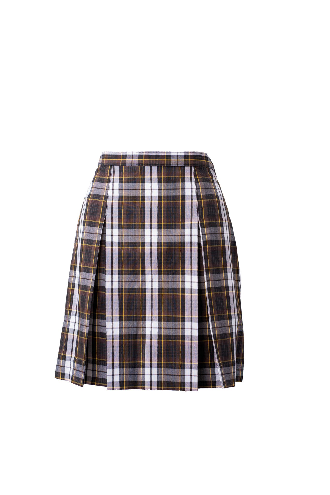 Brown Plaid Skirt