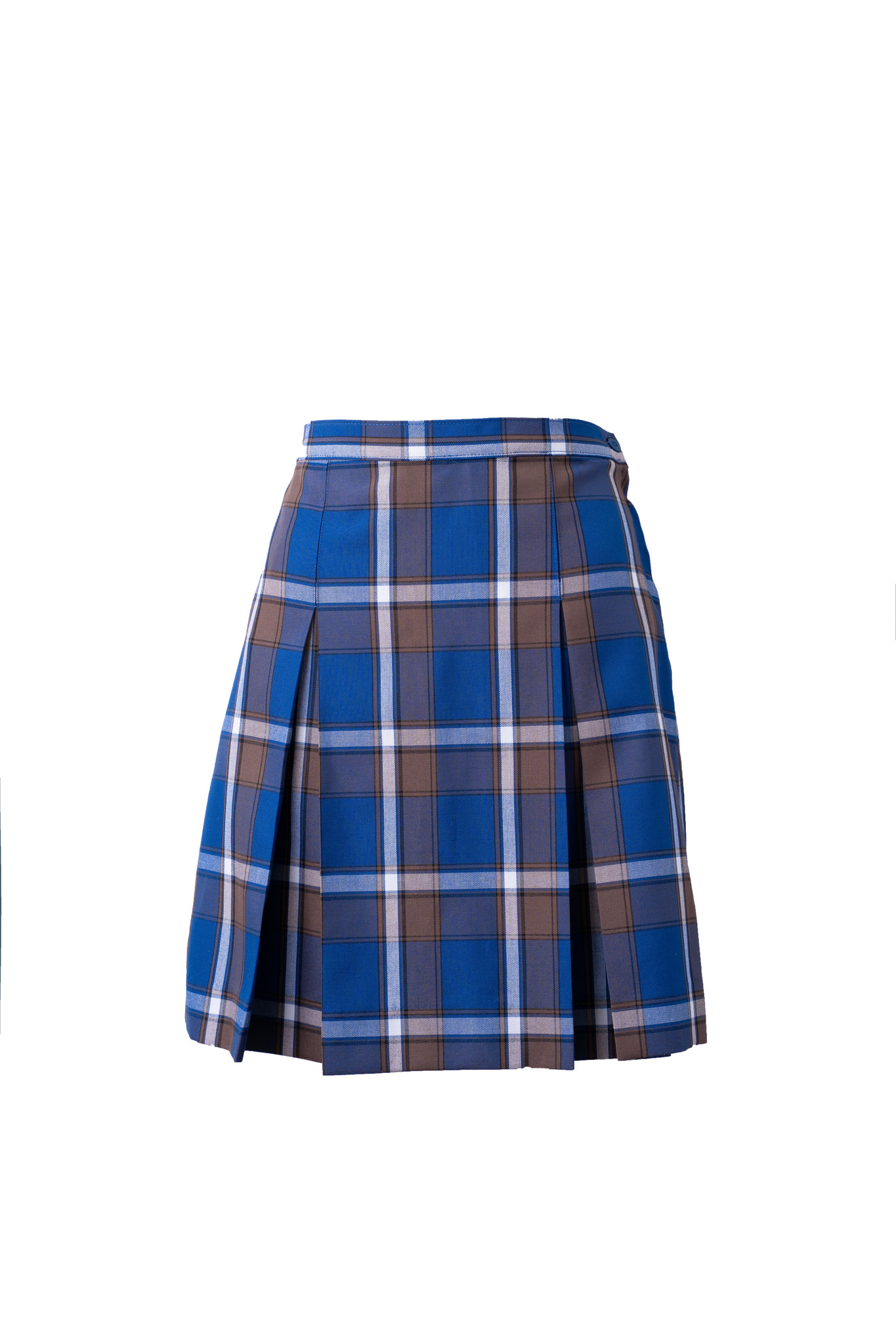 Blue Flared Uniform Skirt On White Stock Photo 261855068